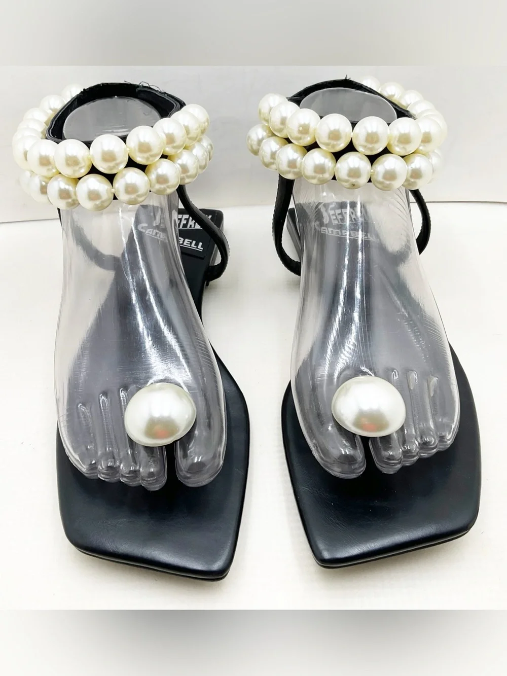 {JEFFREY CAMPBELL} Chateau Pearl Embellished Sandals